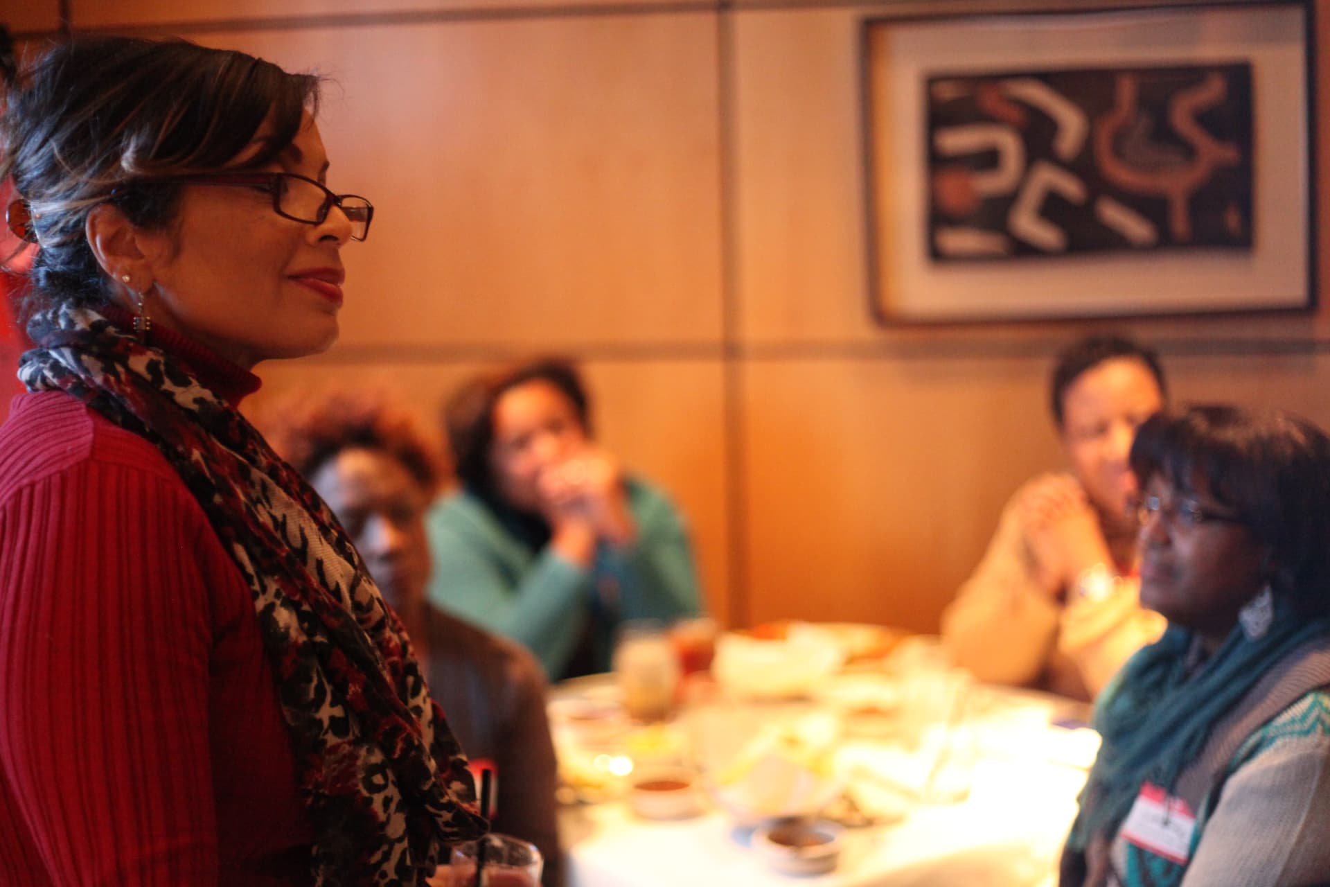 Janette R. Smith facilitating a group